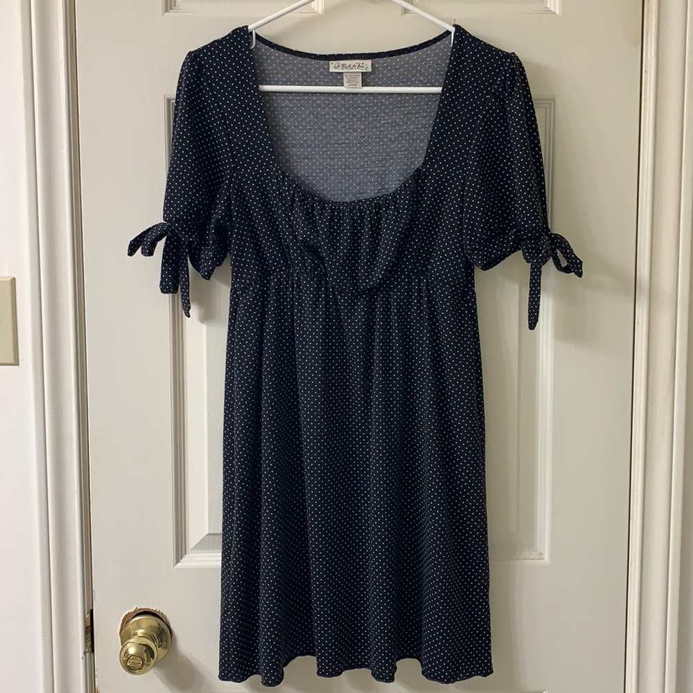 🌷3 for $25🌷Belle Du Jour, US L, Black & White Polka Dot Scoop Neck Dress